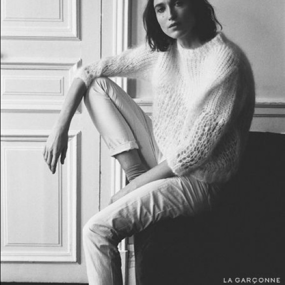 Acne Studios Sweaters - Acne Studios Women's White Oxid Mohair Sweater